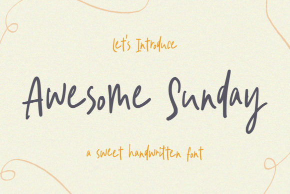 Awesome Sunday Font for Handmade Branding