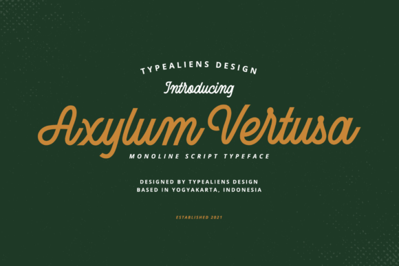 Axylum Vertusa: The Elegant Script Font for Professional Branding