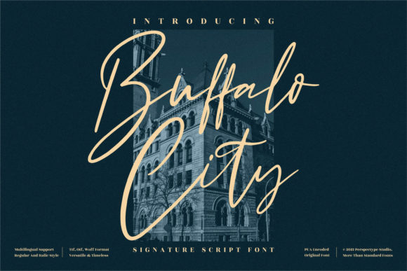 Buffalo City: A Fashionable Script Handwritten Font for Elegant Crafts