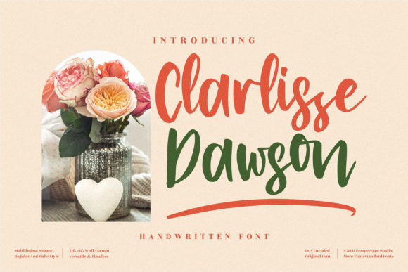 Clarlissa Dawson: Elevating Digital Brand Identity with Elegant Script Typography