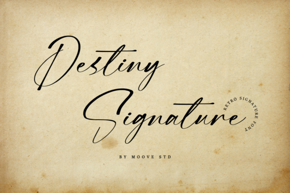 Destiny Signature: A Delicate Script Font for Elegant Editorial Design