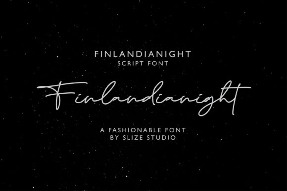 Finlandianight: A Stylish Script Handwritten Font for Editorial Design