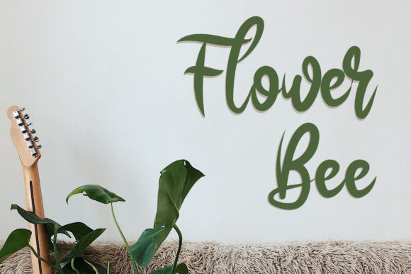 Flower Bee Typeface for Modern Web Design