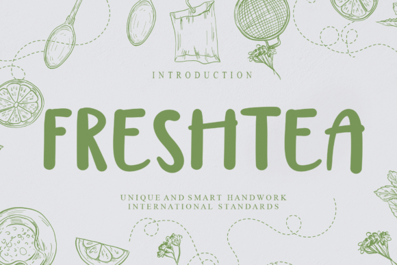 Freshtea: A Simple and Fun Script Font for Handmade Branding
