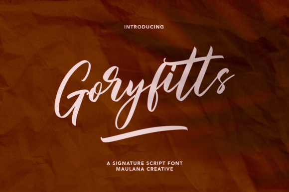Goryfitts: The Elegant Script Font for Polished Brand Visuals