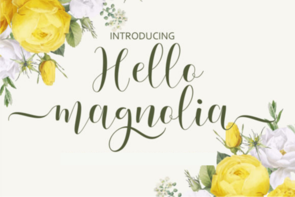 Hello Magnolia: Elegant Script Fonts for Modern Web Design