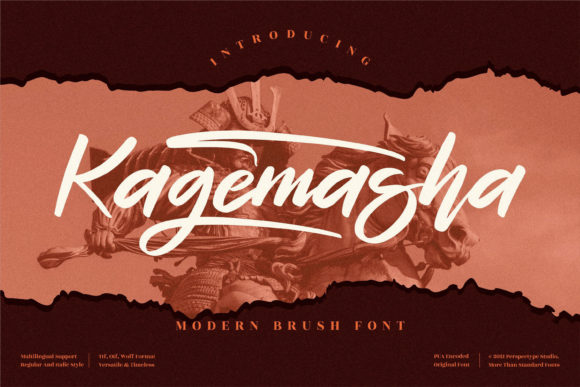 Kagemasha Script Font for Elegant Brand Identity