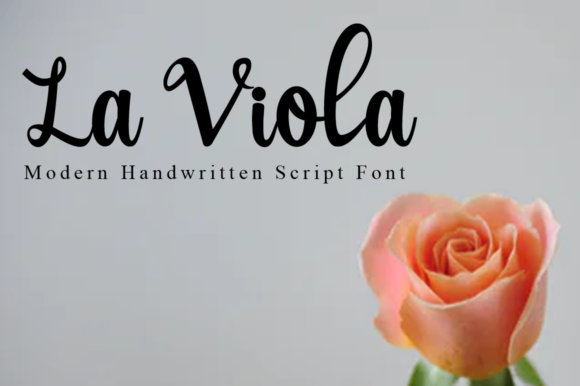La Viola: Elegant Script Fonts for Editorial Design