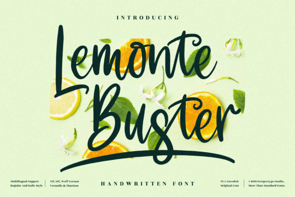 Lemonte Buster: The Whimsical Script Font for Handmade Branding