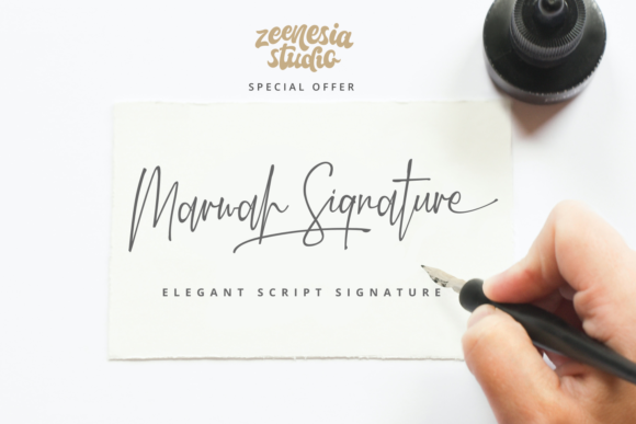 Marwah Signature Typeface Review for Brand Identity Projects