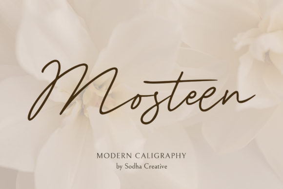 Mosteen Script Font Review for Brand Identity