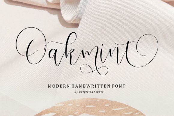 Oakmint: The Elegant Script Handwritten Font for Refined Brand Identity