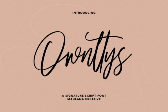 Ownttys: The Script Handwritten Font for Polished Brand Identity