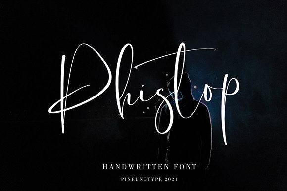 Phistop: A Stylish Script Handwritten Font for Editorial Design