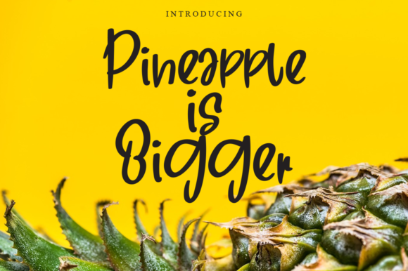 Pineapple in Bigger: A Magical Script Font for Elegant Branding
