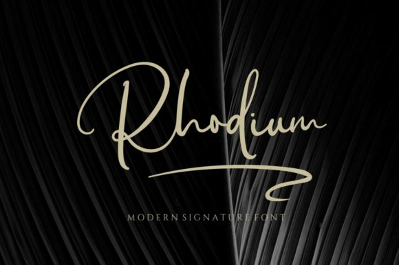 Rhodium Script Font Review for Elegant Branding