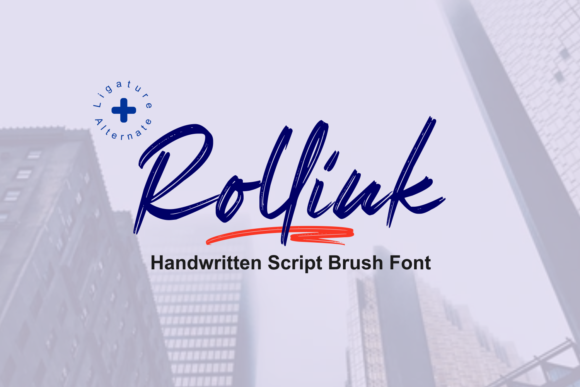 Rollink Brushed Script Font for Modern Web Design