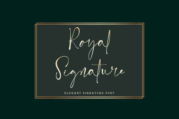 Royal Signature Typeface: Elevating Editorial Design with Elegance