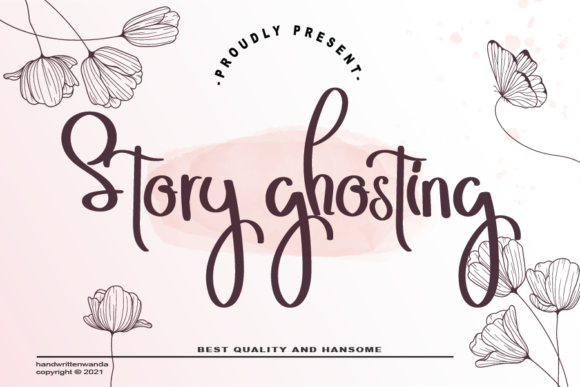 Story Ghosting: The Whimsical Script Font for Campaign Visuals