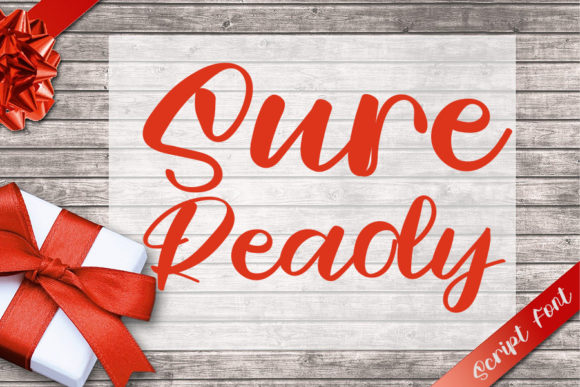 Sure Ready: A Delicate Script Font for Romantic Branding