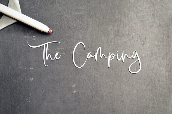 The Camping: A Unique Script Font for Modern Brand Identity
