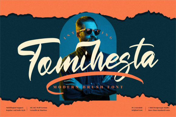 Tomihesta: A Modern Script Typeface for Bold Editorial Design