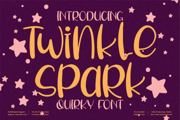 Twinkle Spark: A Whimsical Script Handwritten Font for Editorial Design